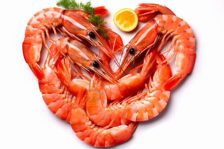 煮熟的虎虾食品虎虾高清图片