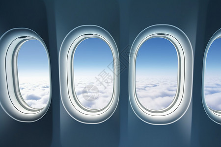 飞机上的窗户背景图片