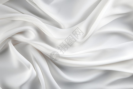 光滑的白色丝绸背景图片