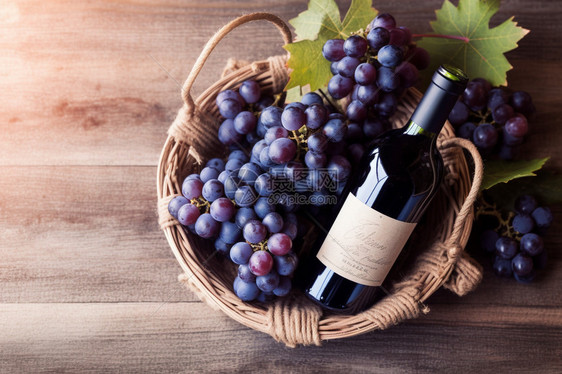 酿制红酒的葡萄图片