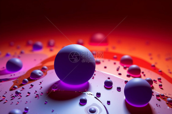 抽象水滴色彩背景图片