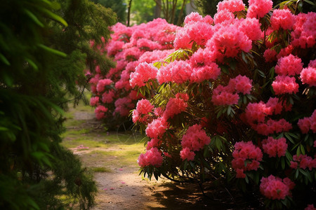 花园里的杜鹃花图片