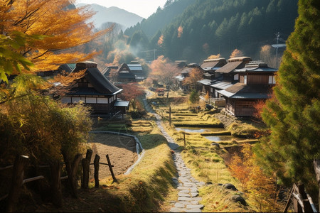 日式传统农舍图片
