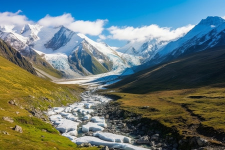 洁白的雪山图片