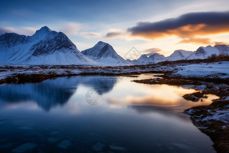 美丽的雪山图片