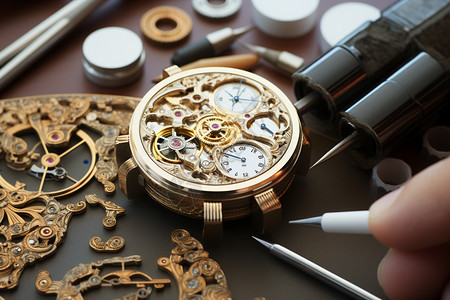 维修手表的工匠图片