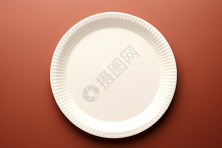 圆形便携式纸餐盘背景图片