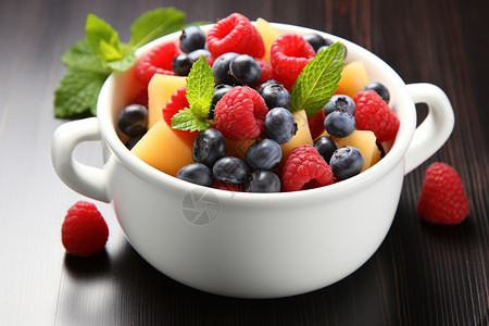 健康营养的水果沙拉图片