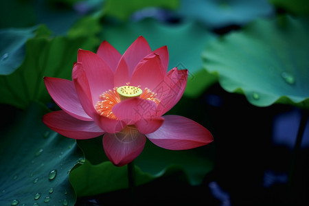 夏天的水芙蓉背景图片