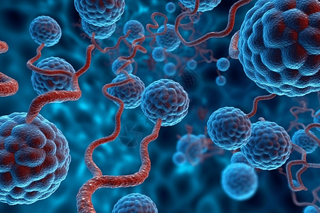 链球菌病毒图片
