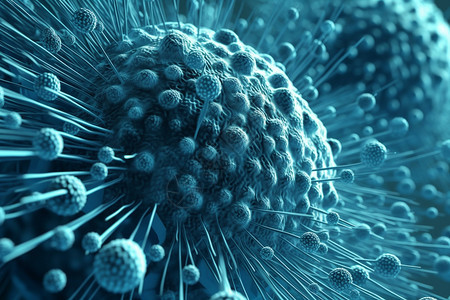 抽象病毒细胞图片