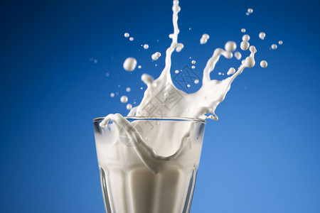 补充钙元素的牛奶背景图片
