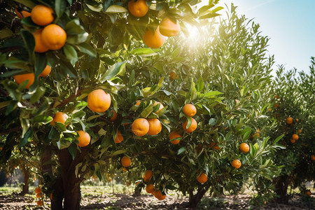 柑橘种植果园图片