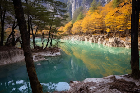 著名的九寨沟风景区图片