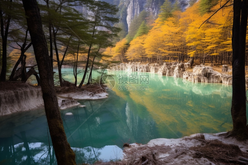 著名的九寨沟风景区图片