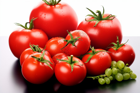 营养丰富的番茄果实图片