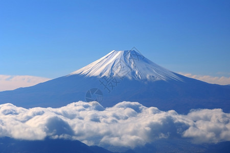 美丽的富士山景观高清图片