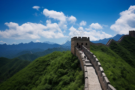 伟大的宏伟古城墙建筑图片