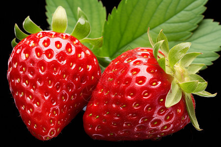 甜味的草莓图片