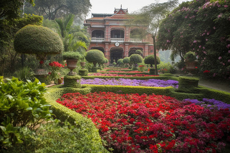 美丽的花园图片