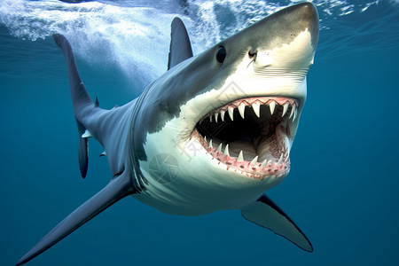 凶猛的鲨鱼图片