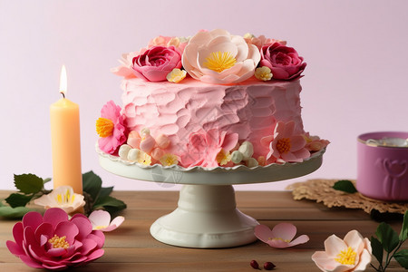 美丽的生日蛋糕图片