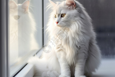 灰白色的猫咪图片
