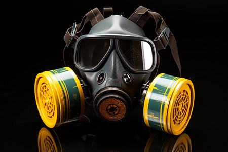 工业防毒面具背景图片
