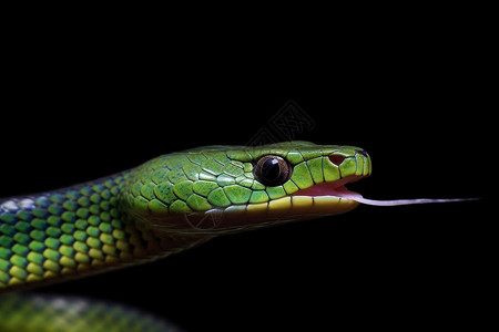 吐舌头的蛇背景图片