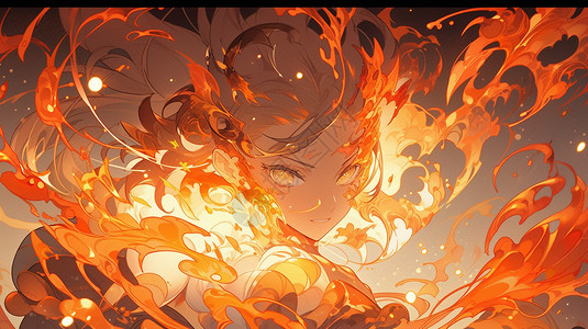 燃烧的火焰人物背景图片