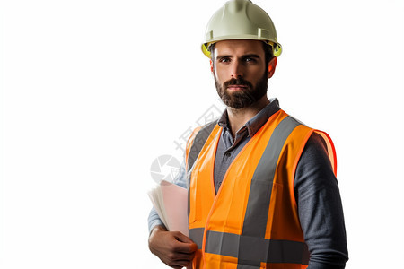 带头盔的外国男工人图片