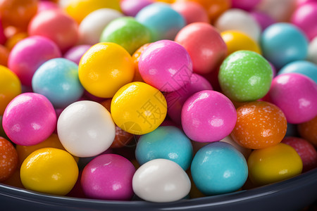 球形的彩色糖果背景图片