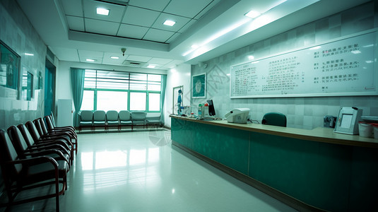 宽敞的医疗医务室背景图片