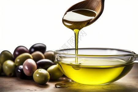 健康的橄榄油图片