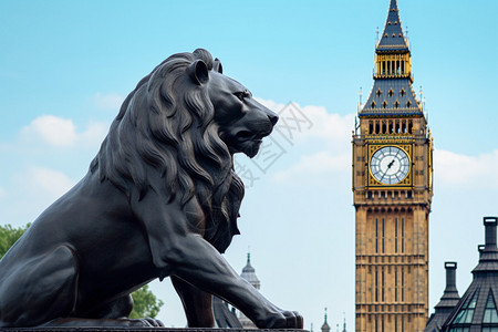 伦敦的大本钟背景图片