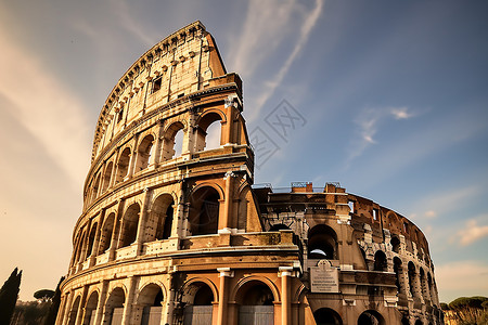 罗马废墟意大利地标背景