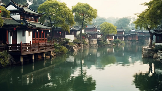 美丽的江南水乡图片