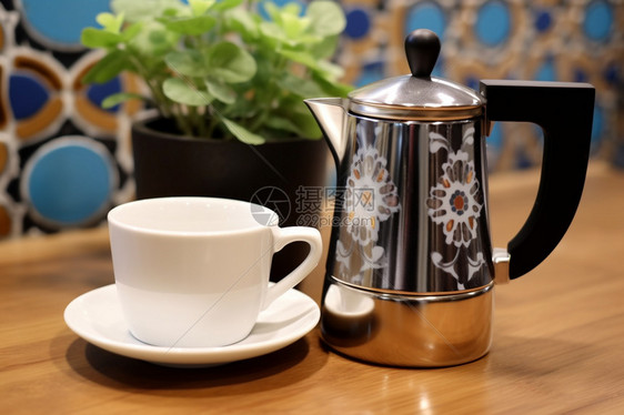 咖啡店制作咖啡器皿图片