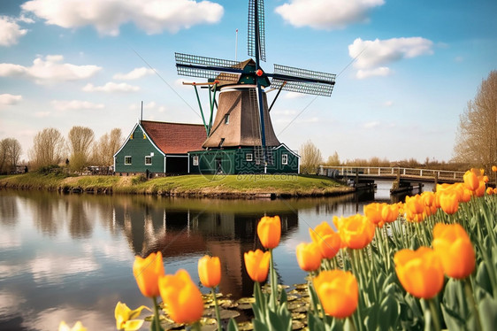荷兰郁金香花园图片
