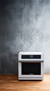 现代室内家居的微波烤箱背景图片