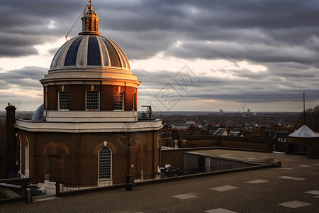 伦敦教堂天文台建筑背景