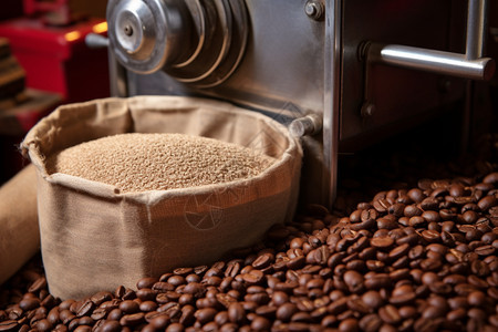 棕褐色咖啡豆图片