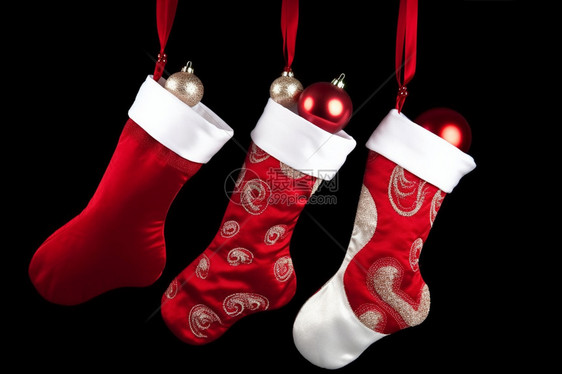 红色圣诞袜子图片
