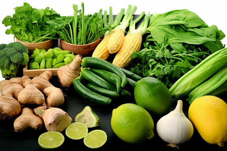 天然绿色蔬菜图片