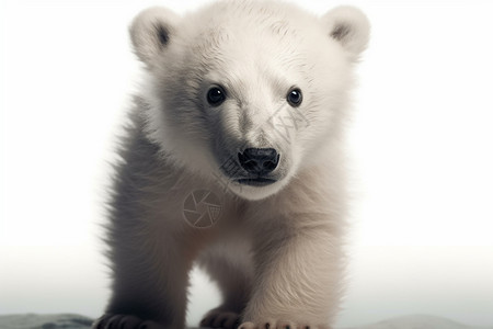 北极熊幼崽图片