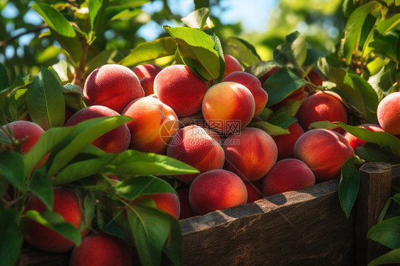 农场的桃子图片