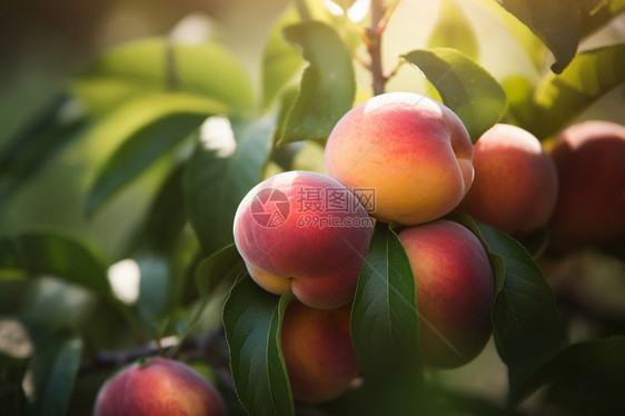 果园的桃子图片