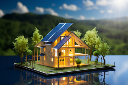 新能源设备的建筑模型图片