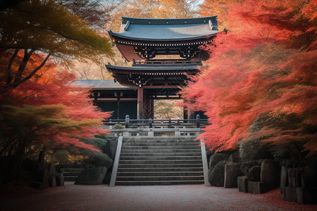 寺庙建筑风景图片