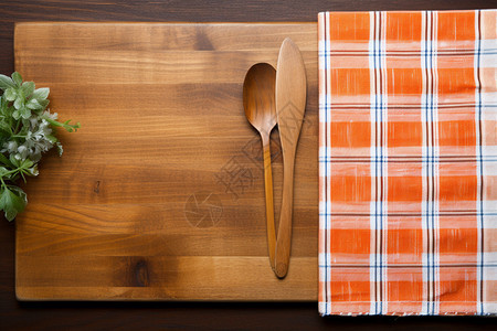 桌布和餐具图片